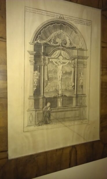 Posible representación del altar del Cristo de Ruzola