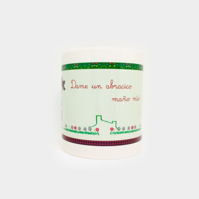 Taza "Dame un abracico maño mío" Baturro y Baturra